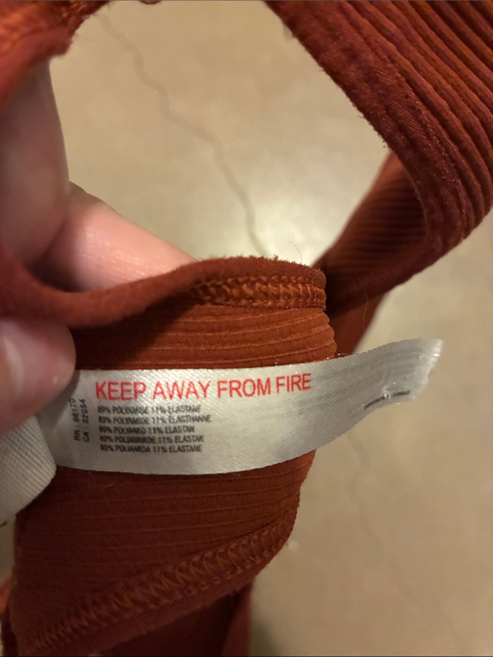 Free people movement Ribbed Racerback - Rust - Picture 4 of 4